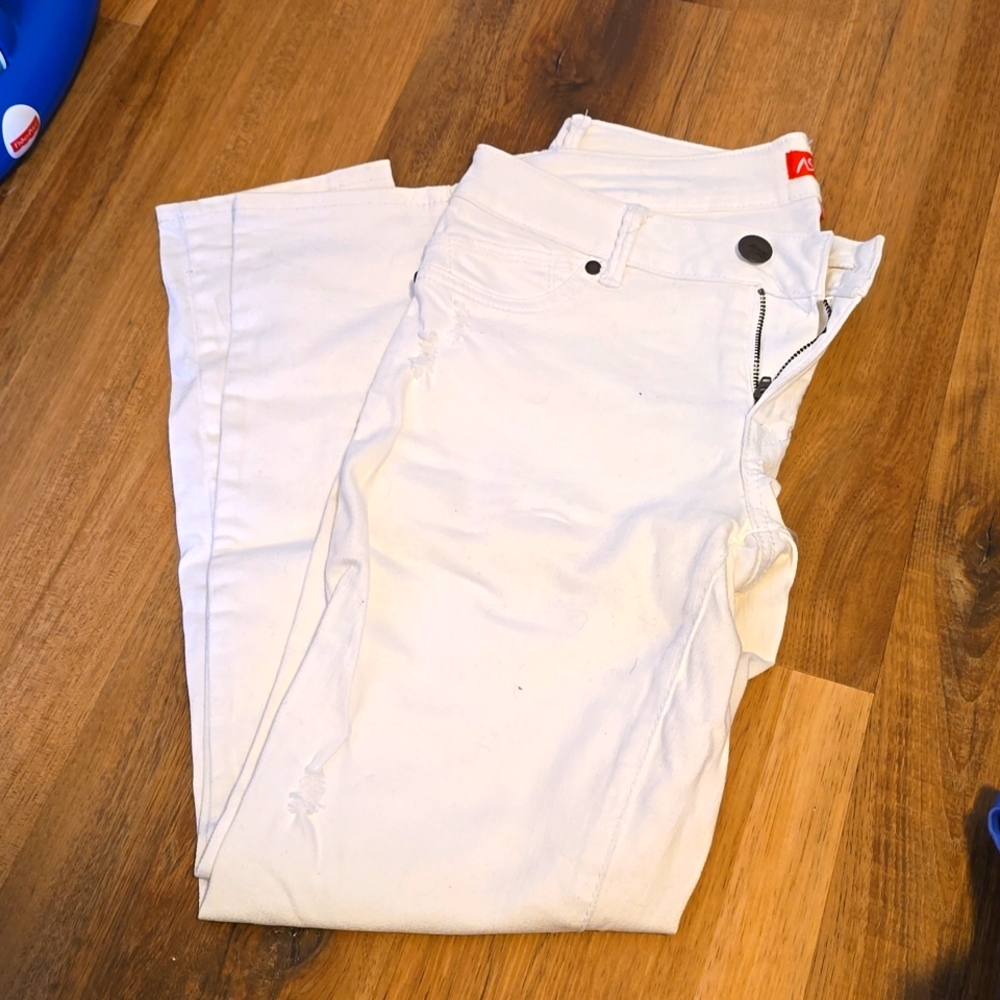Aster skinny white jeans
